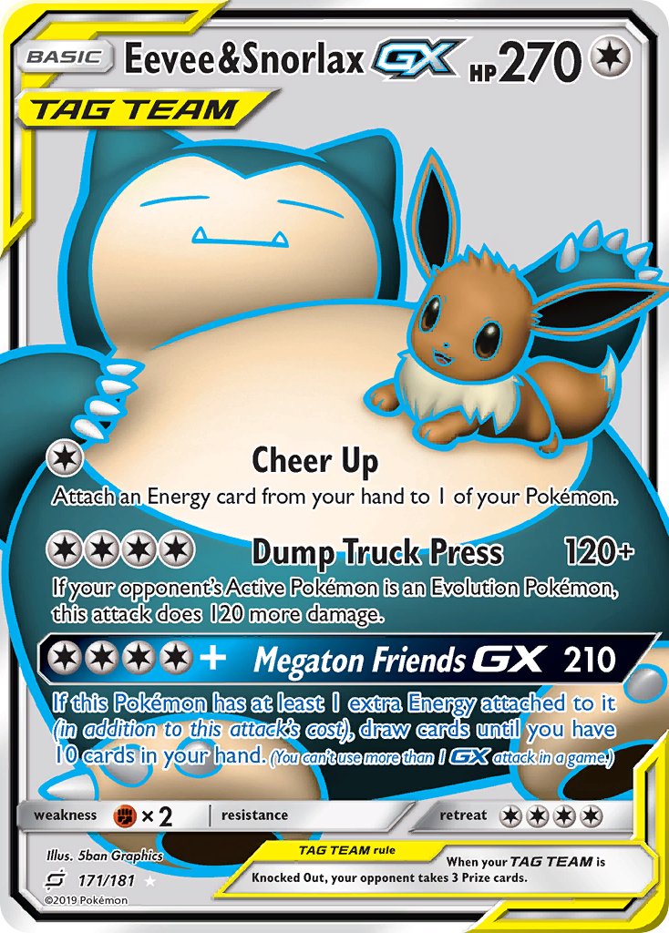 Eevee & Snorlax-GX - 171 - Team Up