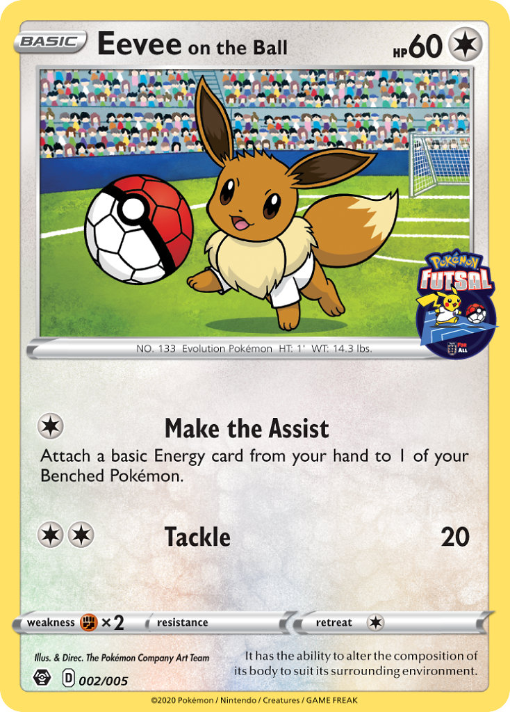 Eevee on the Ball - 2 - Pokemon Futsal Promos 2020