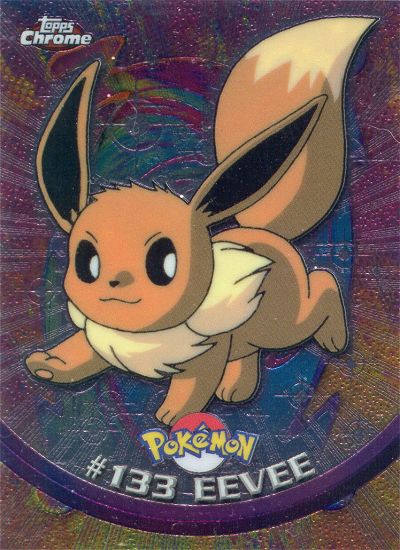 Eevee - 133 - Topps - Chrome series 2 - front