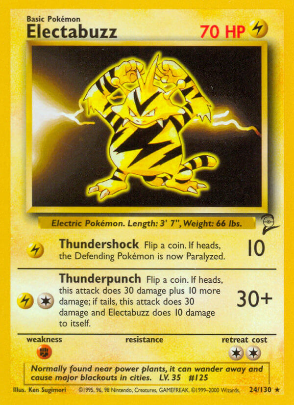 Electabuzz-24-Base Set 2