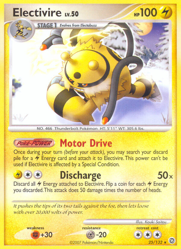 Check the actual price of your Electivire 3/130 Pokemon card