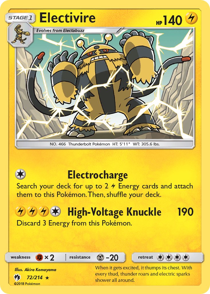 Electivire - 72 - Lost Thunder