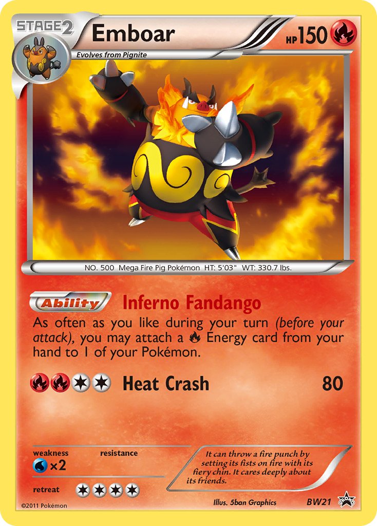 Emboar - BW21 - Black & White Promos