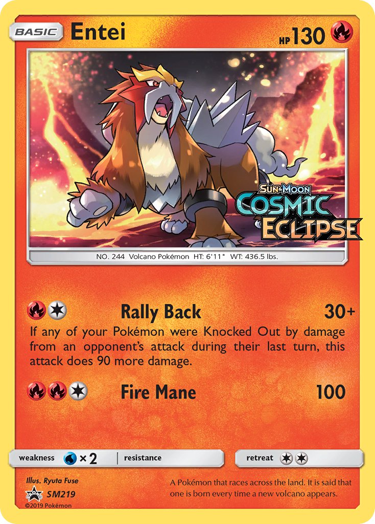 Entei - SM219 - Sun & Moon Promos