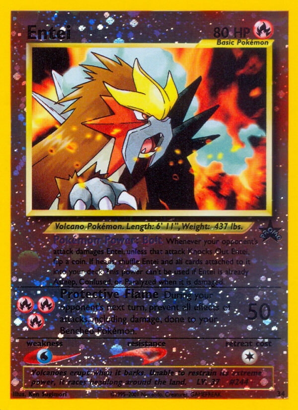 Entei - 34 - Wizards Black Star Promos