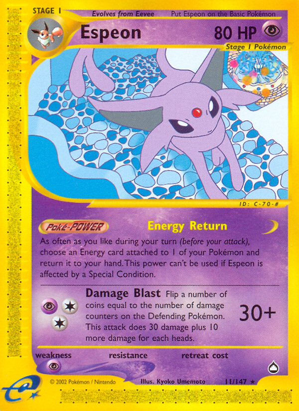 Espeon - 11/147 - Aquapolis