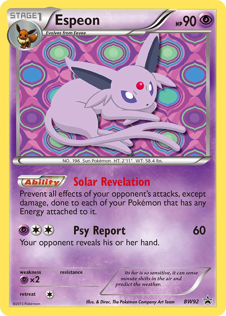 Espeon - BW92 - Black & White Promos