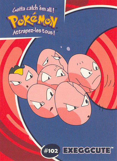 Exeggcute - 37/40 - Danone  - front