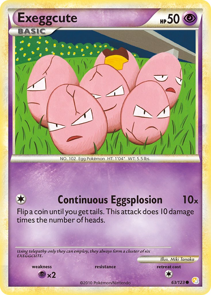 Exeggcute - 63 - HeartGold & SoulSilver