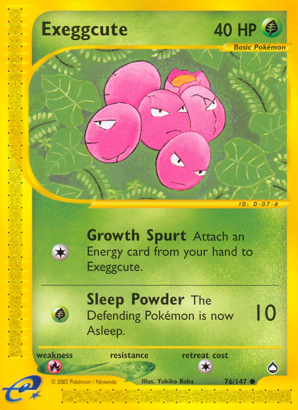 Exeggcute - 76/147 - Aquapolis