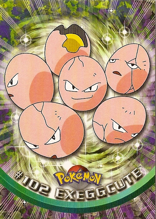 Exeggcute - 102 - Topps - Series 2 - front
