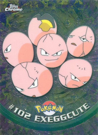 Exeggcute - 102 - Topps - Chrome series 2 - front