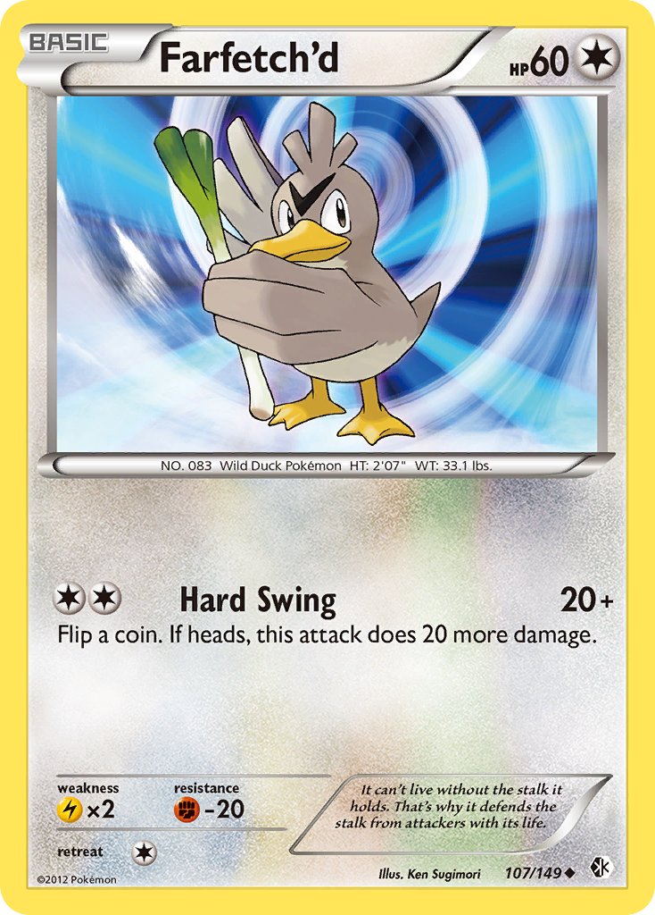 Check the actual price of your Farfetch'd 107/106 Pokemon card