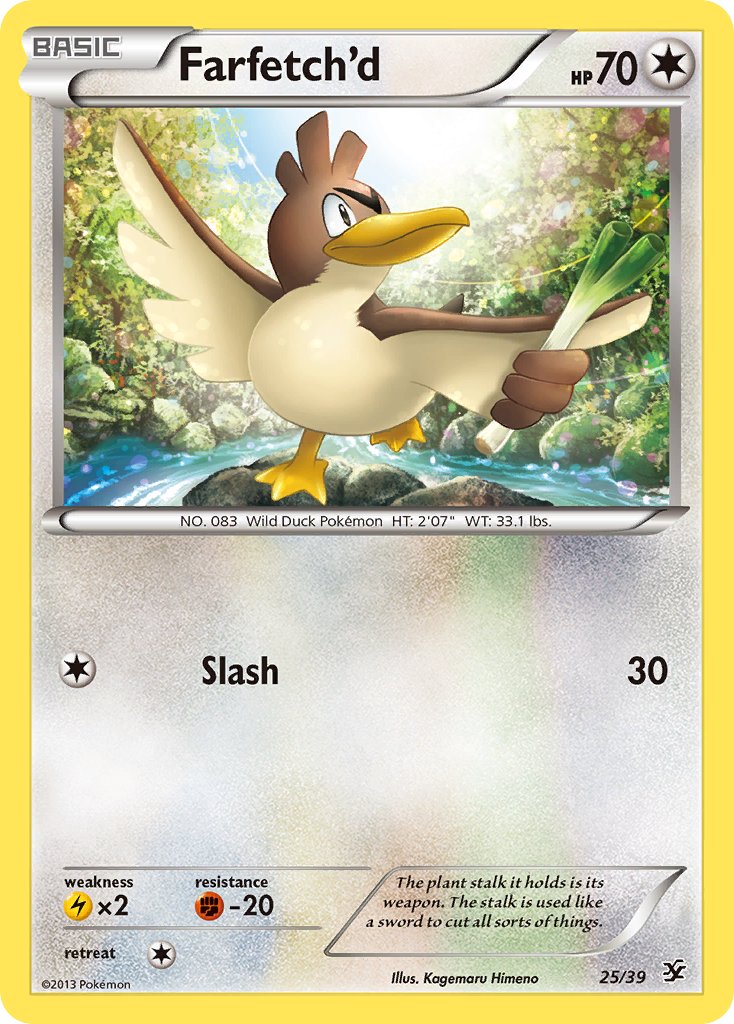 Check the actual price of your Farfetch'd 25/39 Pokemon card