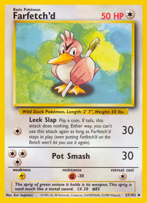 Farfetch’d Base set Unlimited