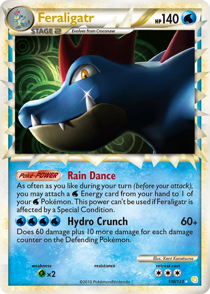 Feraligatr - 108 - HeartGold & SoulSilver