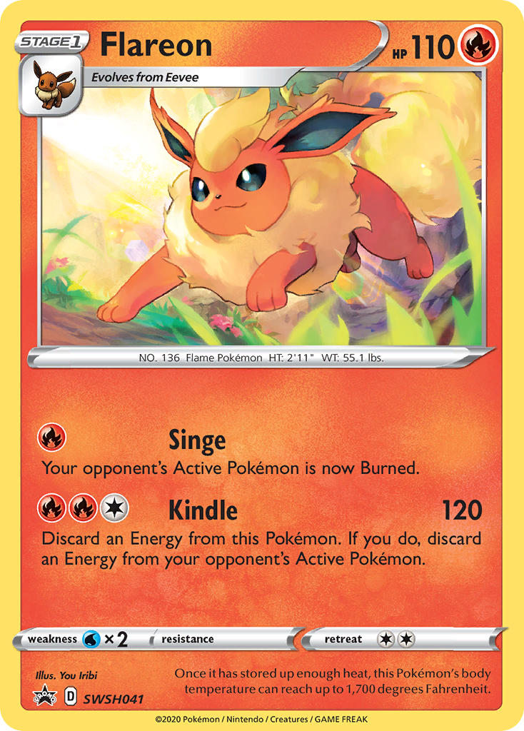 Flareon - SWSH041 - Sword & Shield Promos