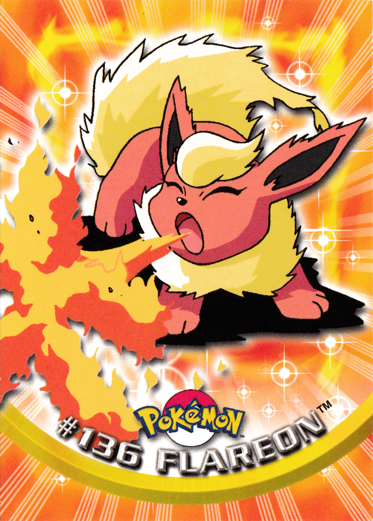Flareon - 136 - Topps - Series 3 - front