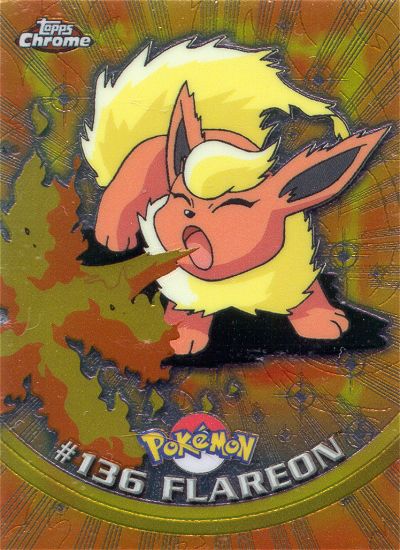 Flareon - 136 - Topps - Chrome series 2 - front