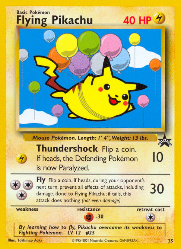 Flying Pikachu - 25 - Wizards Black Star Promos