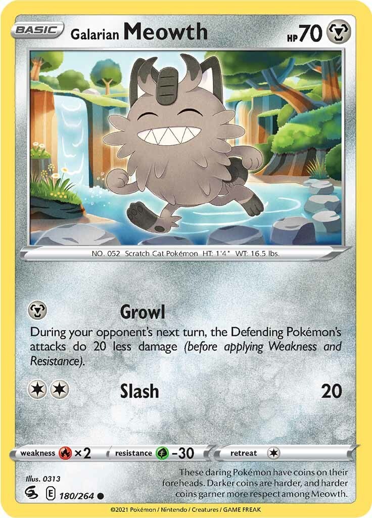 Galarian Meowth - 180 - Fusion Strike