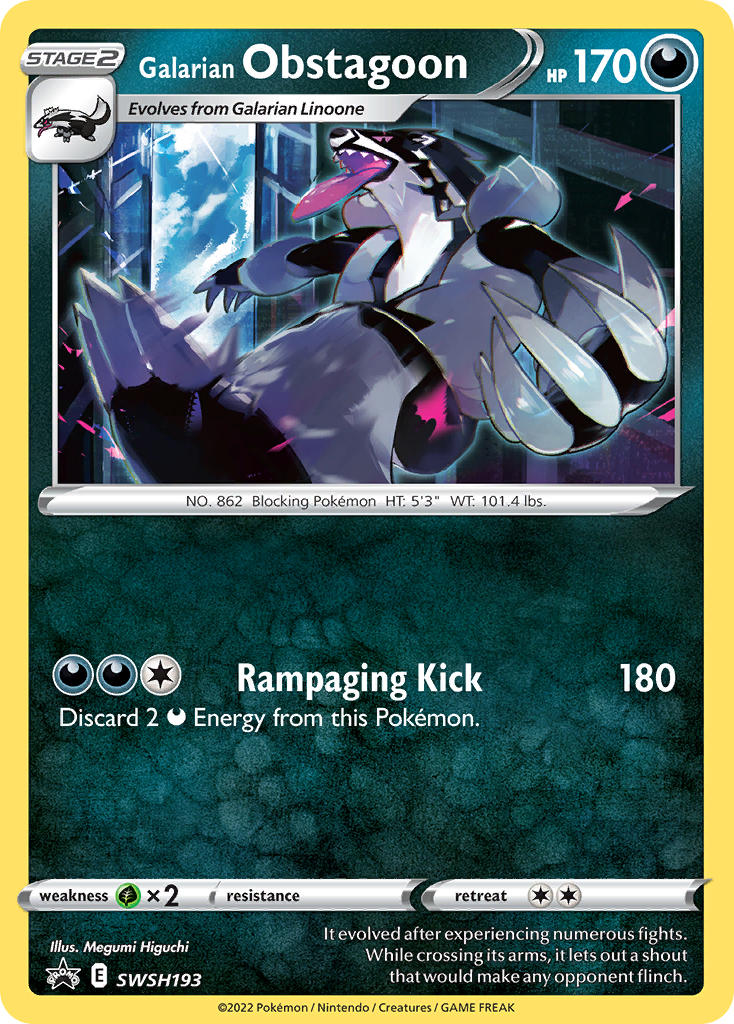 Galarian Obstagoon - SWSH193 - Sword & Shield Promos