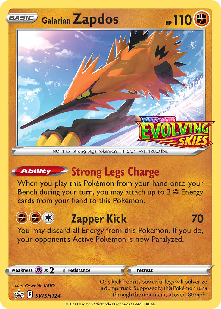 Galarian Zapdos - SWSH124 - Sword & Shield Promos