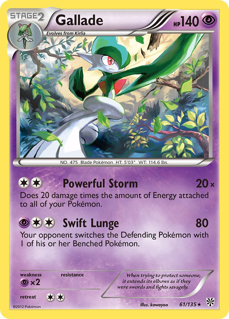 Gallade - 61 - Plasma Storm