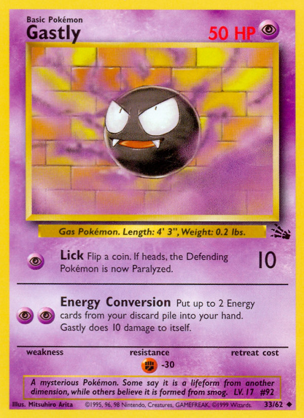 Gastly Fossil set unlimited