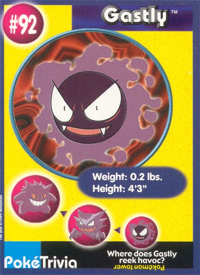 Gastly - 92 - Burger King  - front