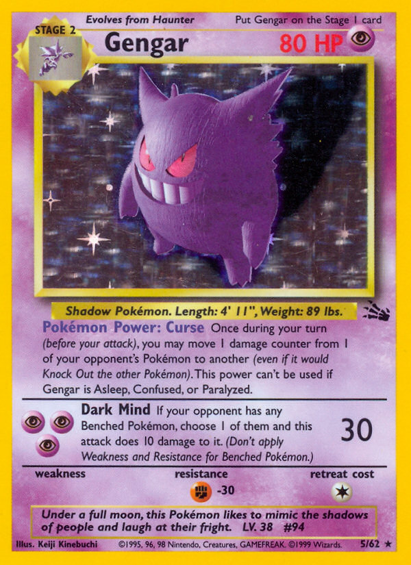 Gengar Fossil set unlimited