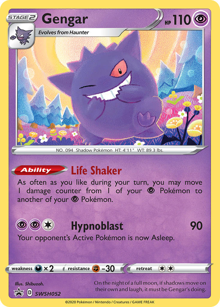 Gengar - SWSH052 - Sword & Shield Promos