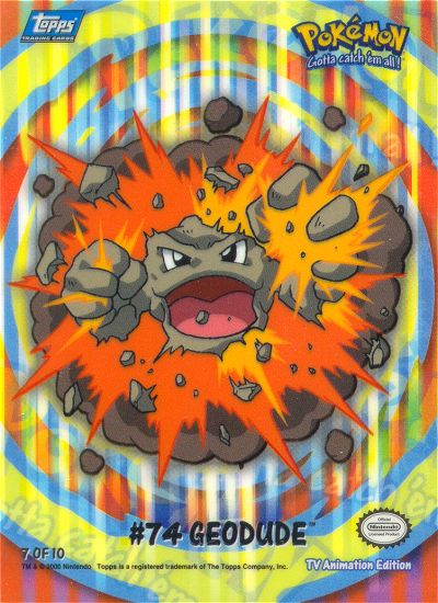 Geodude - 7 of 10 - Topps - Series 2 - front