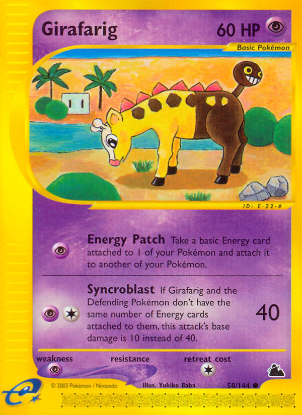 Girafarig - 58/144 - Skyridge