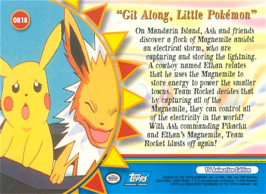 Little Pokémon - OR18 - Topps - Series 3 - front