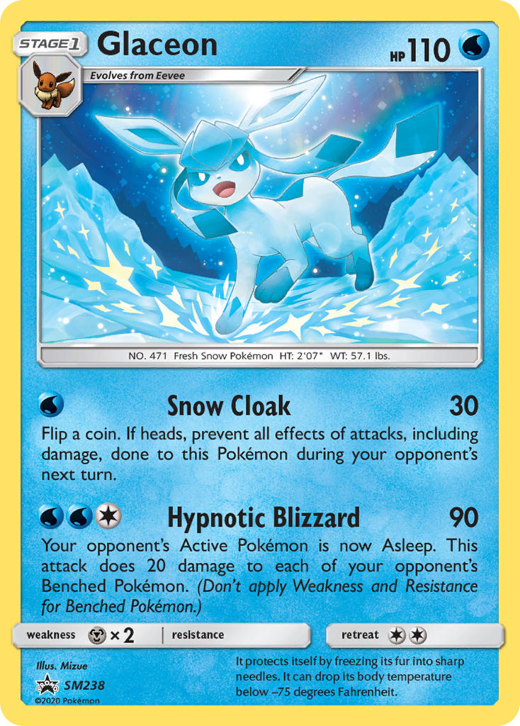 Glaceon - SM238 - Sun & Moon Promos