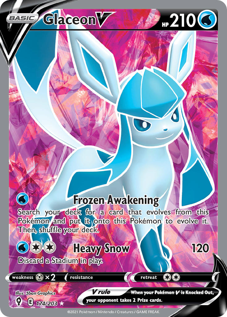 Glaceon V - 174 - Evolving Skies