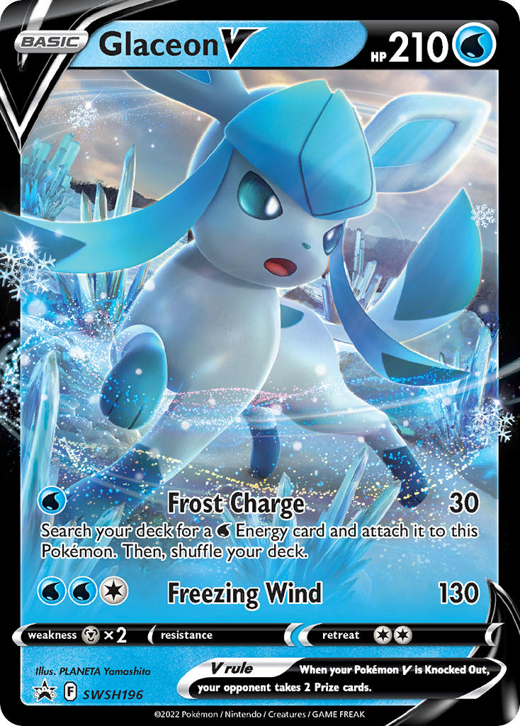 Glaceon V - SWSH196 - Sword & Shield Promos