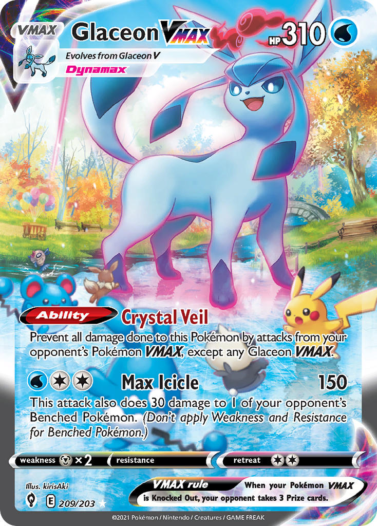 Glaceon VMAX - 209 - Evolving Skies