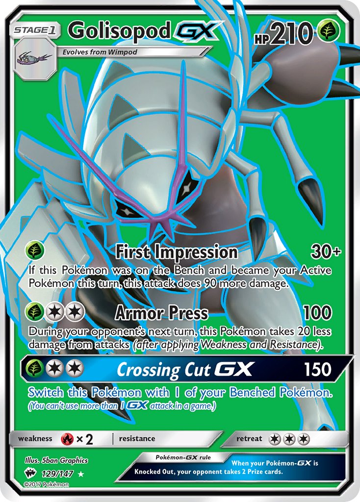 Golisopod-GX - 129 - Burning Shadows