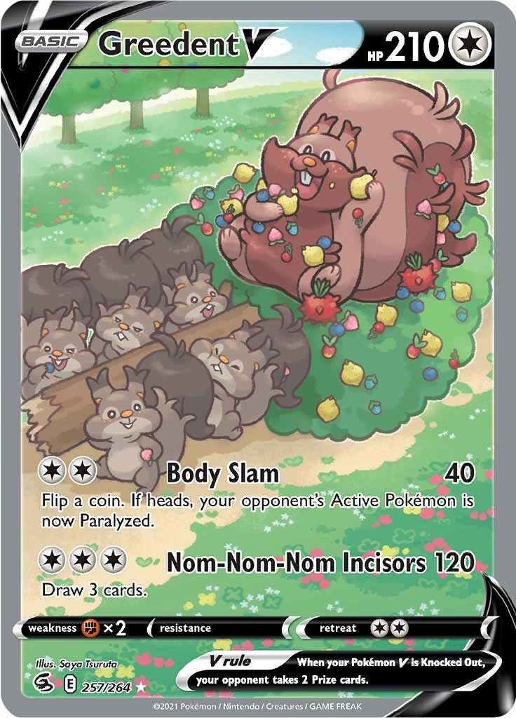 Greedent V (Alternate Full Art) - 257 - Fusion Strike