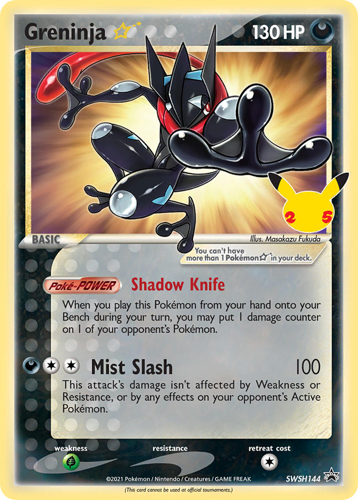 Greninja Star - SWSH144 - Sword & Shield Promos