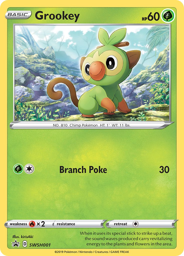 Grookey - SWSH001 - Sword & Shield Promos