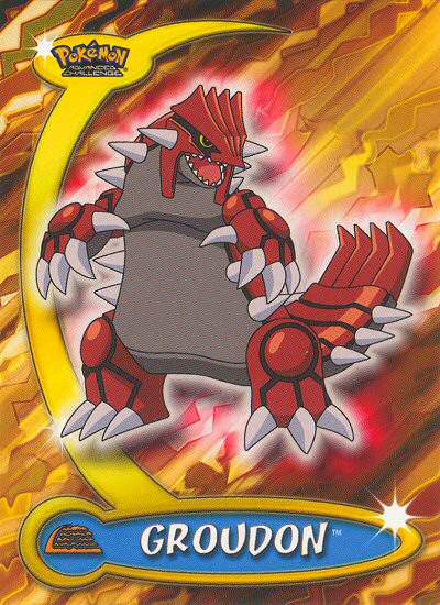 Groudon - 33 - Topps - Pokemon Advanced Challenge - front