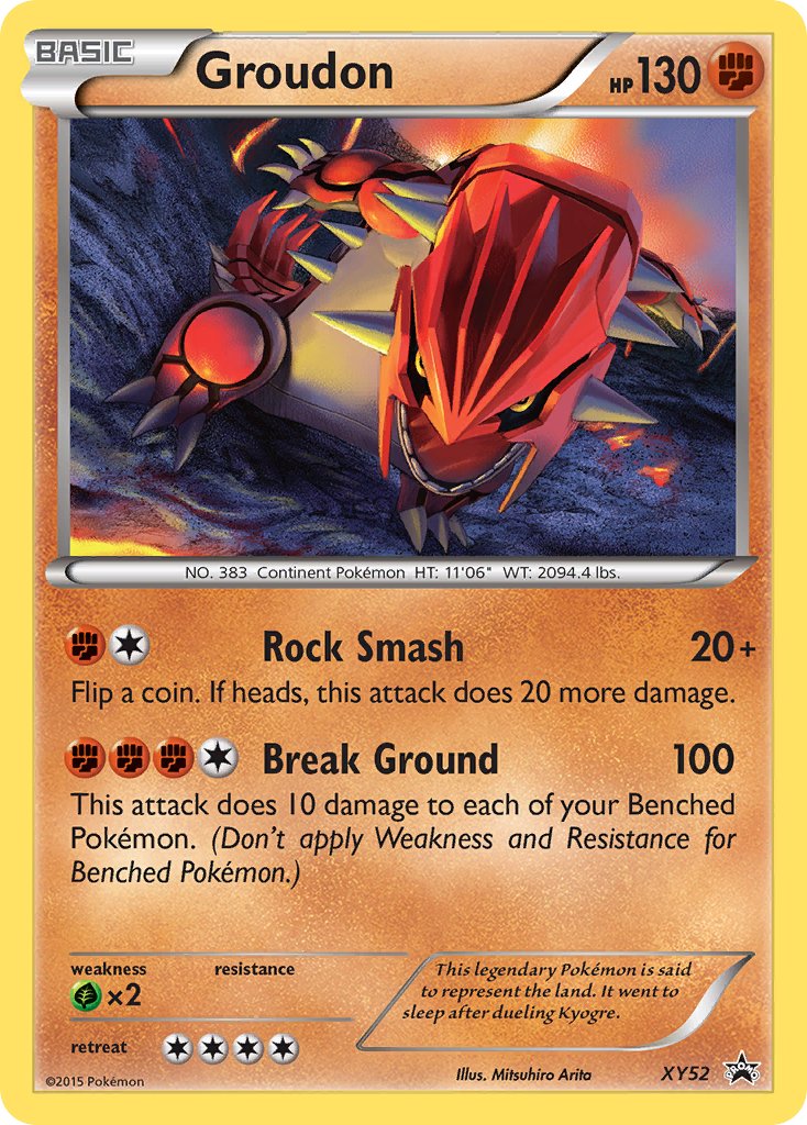 Groudon - XY52 - XY Promos