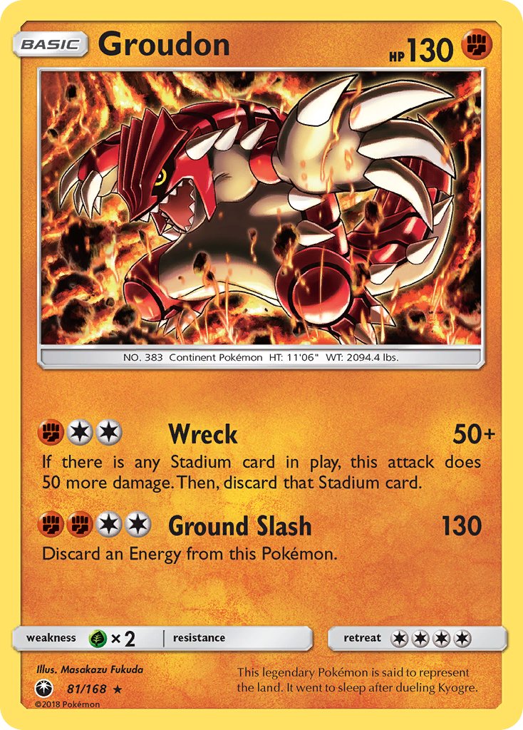 Groudon - 81 - Celestial Storm