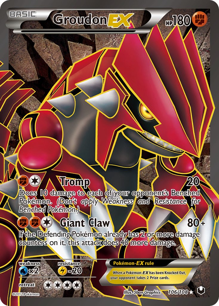 Groudon-EX - 106 - Dark Explorers