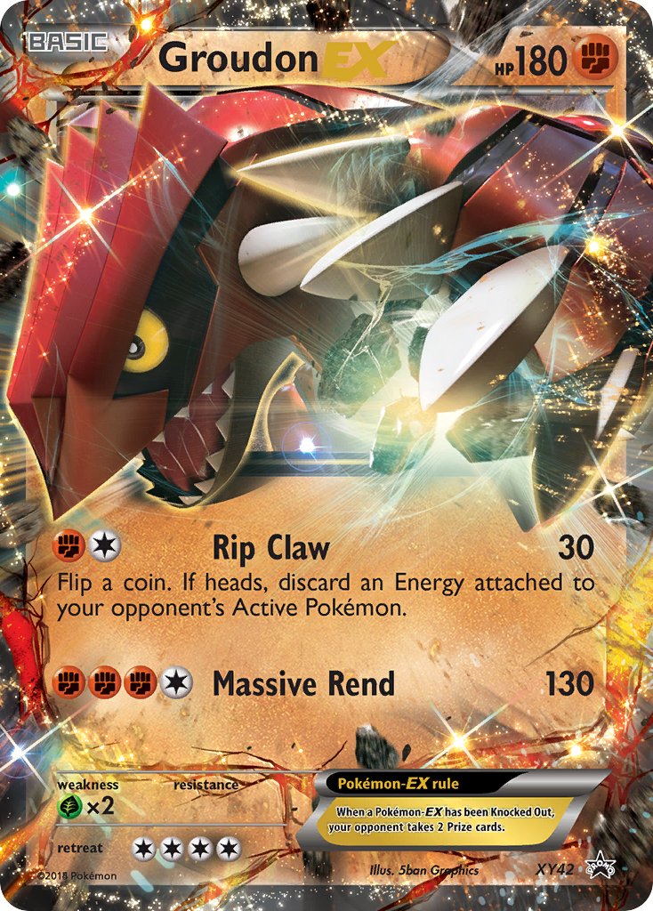 Groudon-EX - XY42 - XY Promos