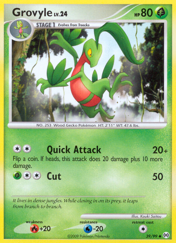 Grovyle - 39/100 Reverse Holo - Stormfront Set – JAB Games13