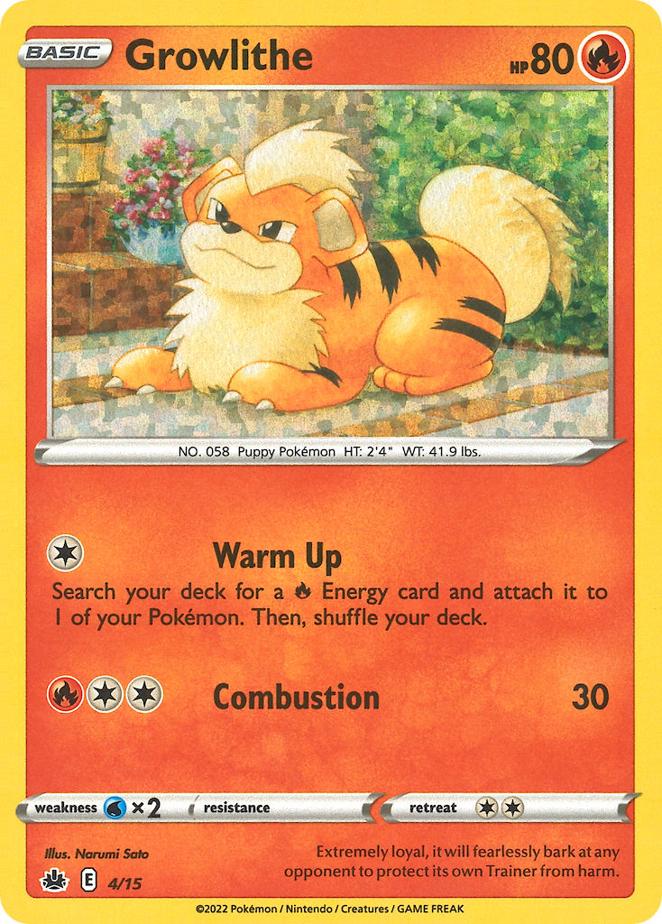 Growlithe - 4 - McDonald's Collection 2022